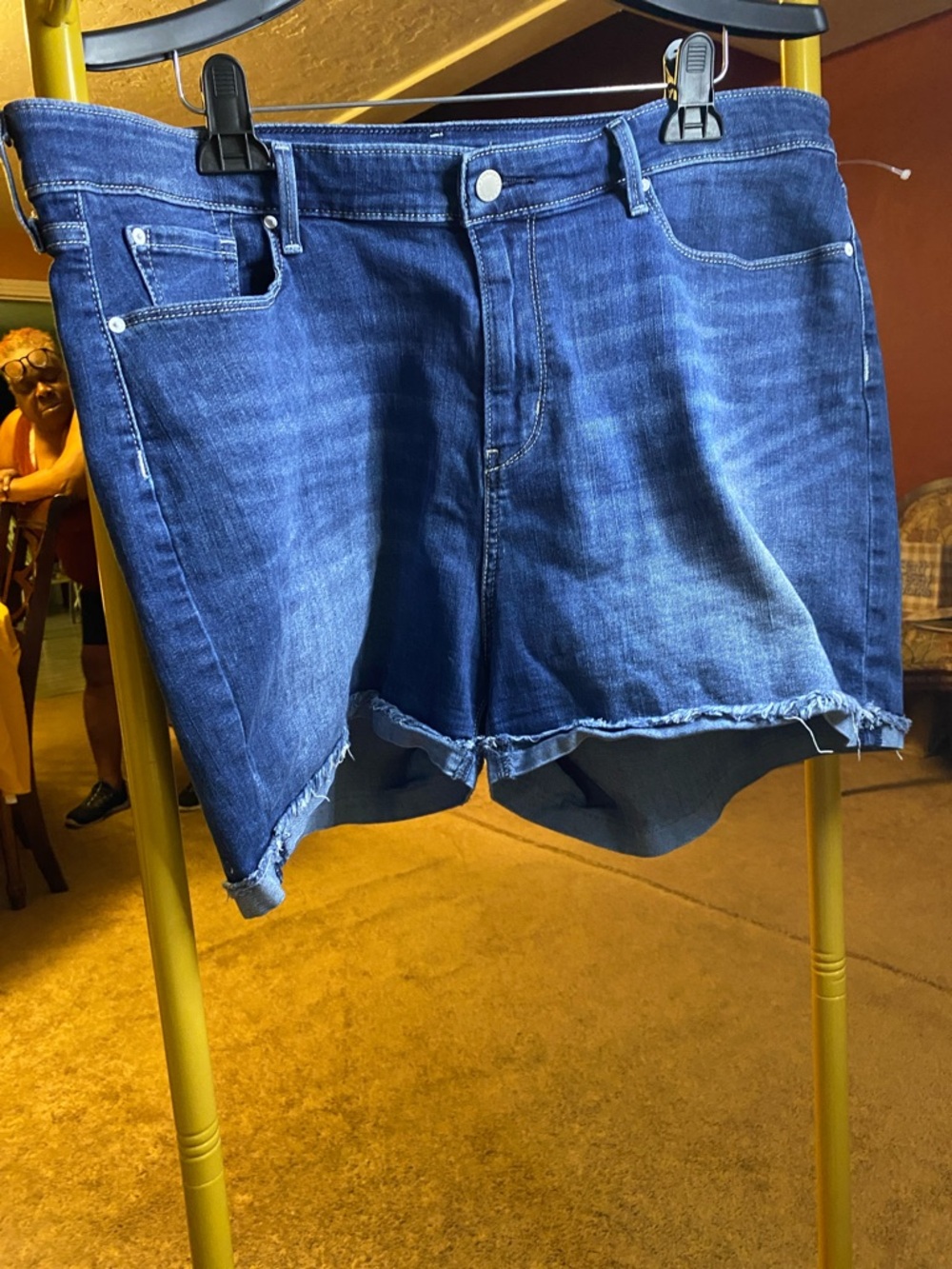 Signature by Levi Strauss Indigo Denim Cutoff Shorts